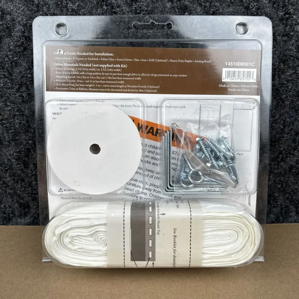 Conso Roman Shade Hardware Kit Window Home Decor Curtain  48